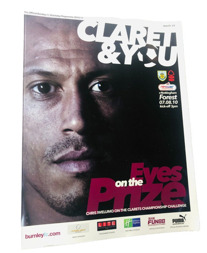 Football programme burnley - programme,