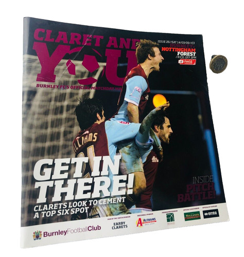 Football programme burnley - football,