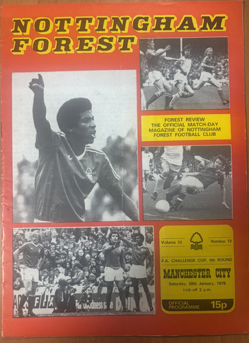 Nottingham forest programme - nottingham,