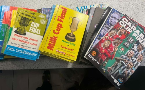 League cup final programmes - cup,