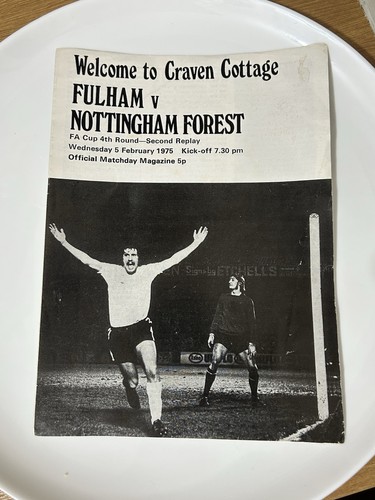 Football programme fulham - football,