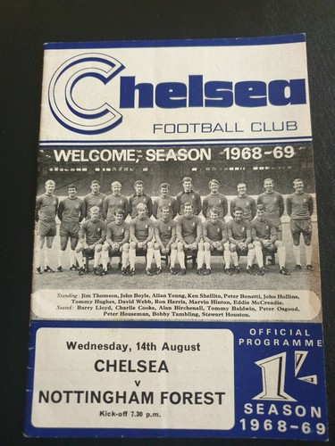 Programme for chelsea - programme, v