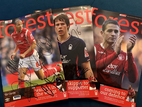 Signed nottingham forest - x3,
