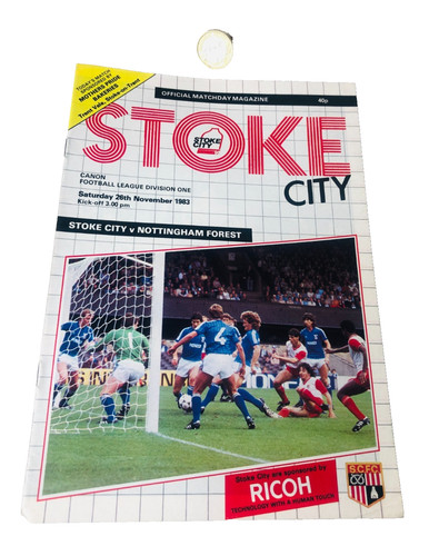 Football programme stoke city - football,