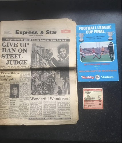 League cup final - ticket, stub
