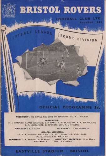 Football programme bristol - football,