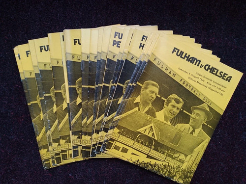 Fulham home programmes - fulham,