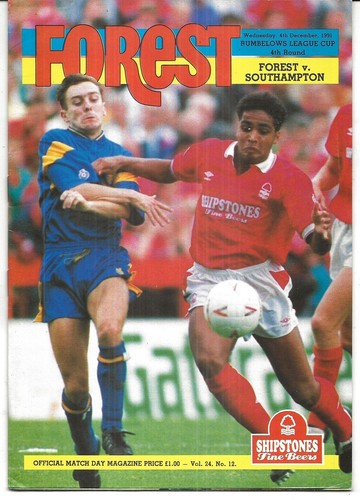 Football programme nottingham - football,